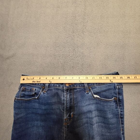 Old Navy Jeans Womens 8 Blue Boot Cut Distressed Denim Stretch - Picture 8 of 10